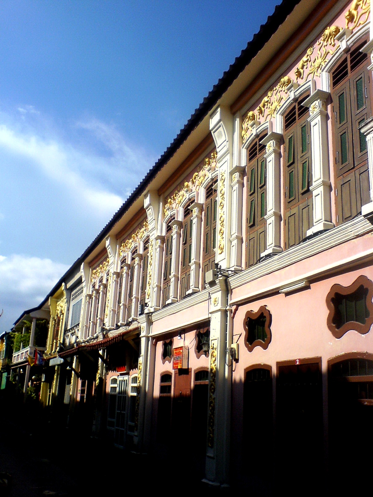 Sino-Portuguese shophouses on Soi Rommanee, Phuket Old Town